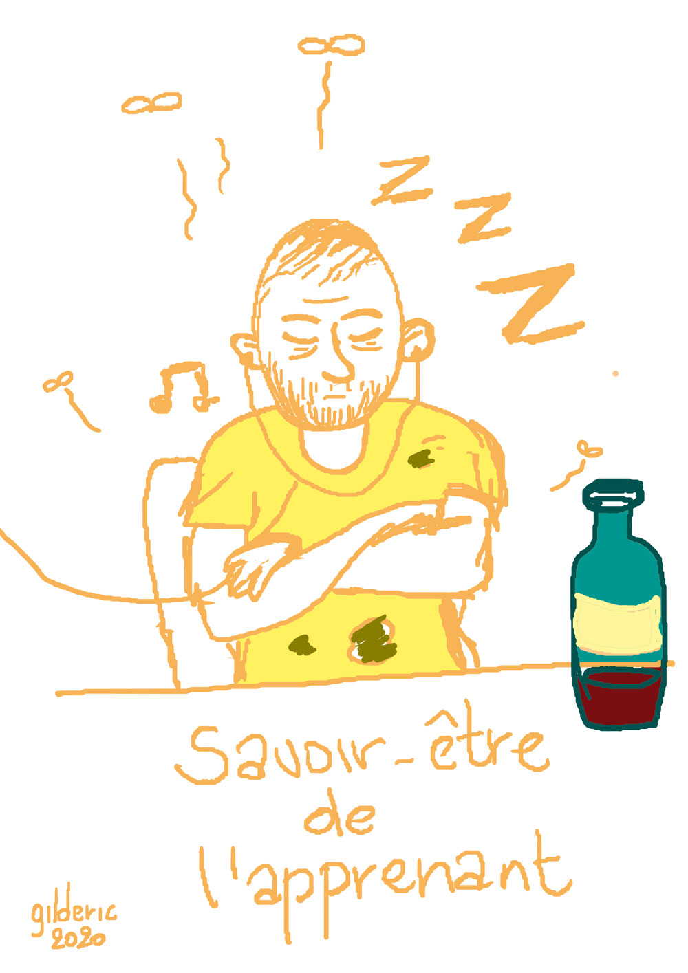 Les savoir-être de l'apprenant (dessin en direct)