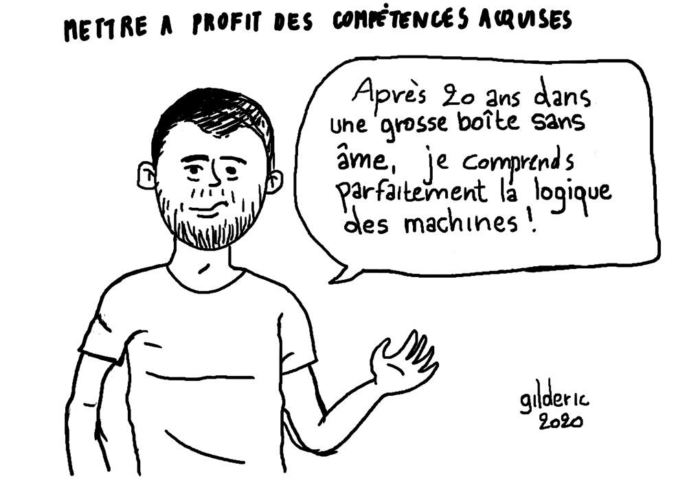Utiliser ses compétences acquises dans un nouveau métier (dessin)