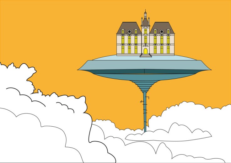 Cloud City et Moulinstar - dessin vectoriel