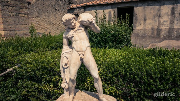 Satyre (statue du jardin de la villa aux Cerfs à Herculanum)