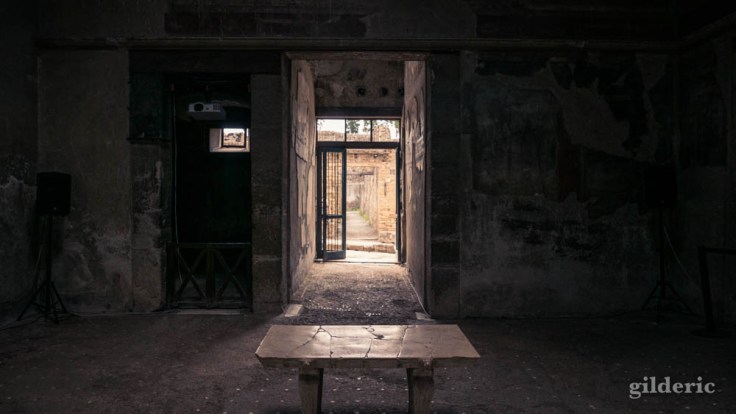 Intérieur de la casa del Tramezzo di Legno