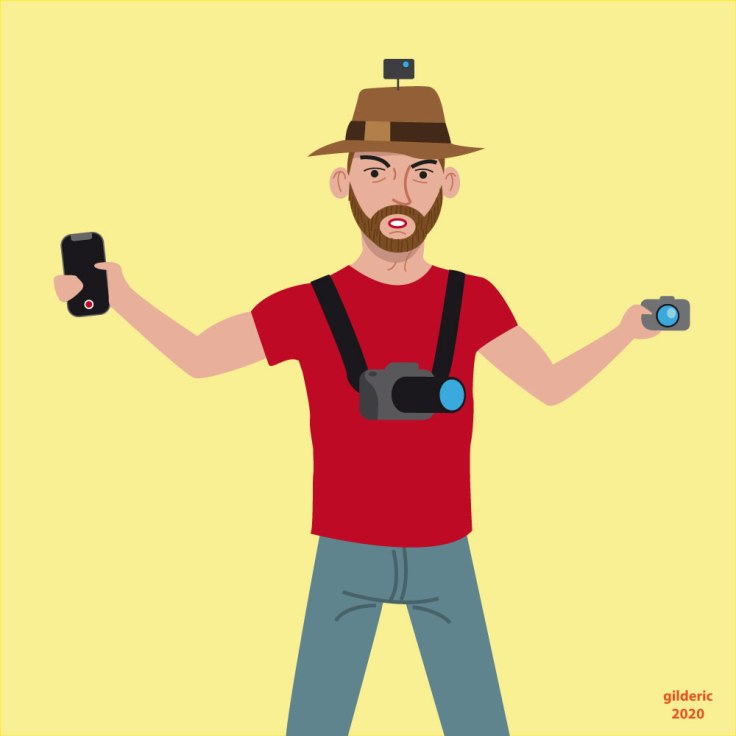 Quel appareil photo choisir ? - Dessin (flat design illustration)