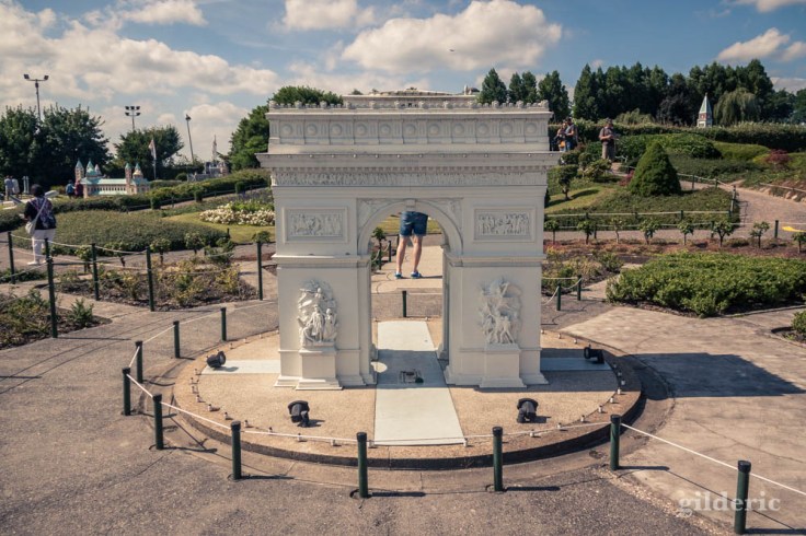 Mini Europe : l'Arc de Triomphe en miniature