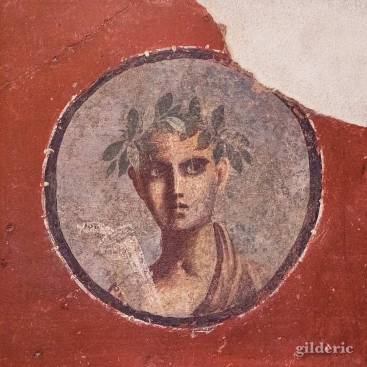 Portrait - fresque de Pompéi au Musée archéologique de Naples
