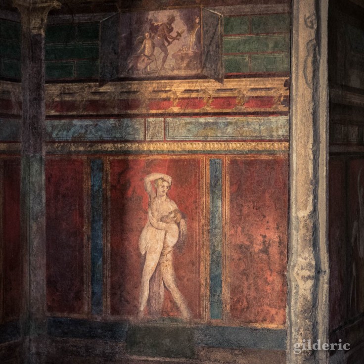Scène érotique de la Villa des Mystères à Pompéi