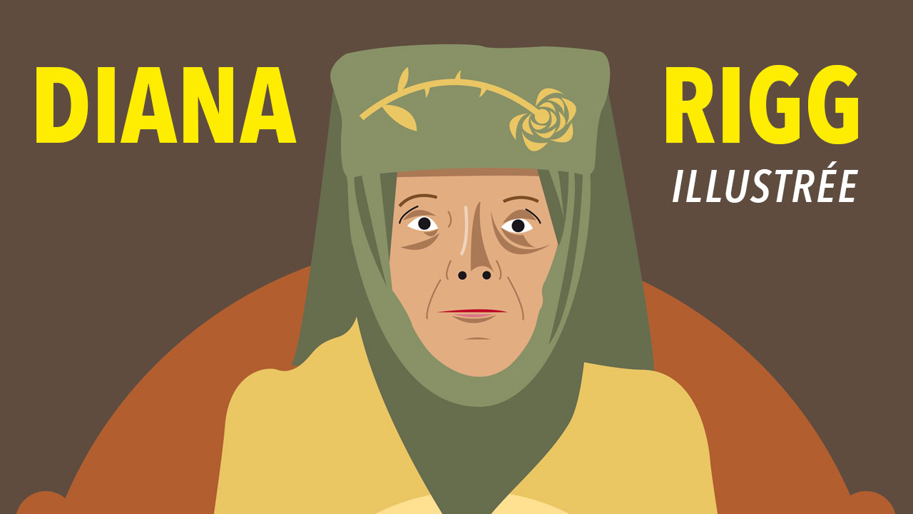 Diana Rigg illustrée : de Emma Peele à Olenna Tyrell