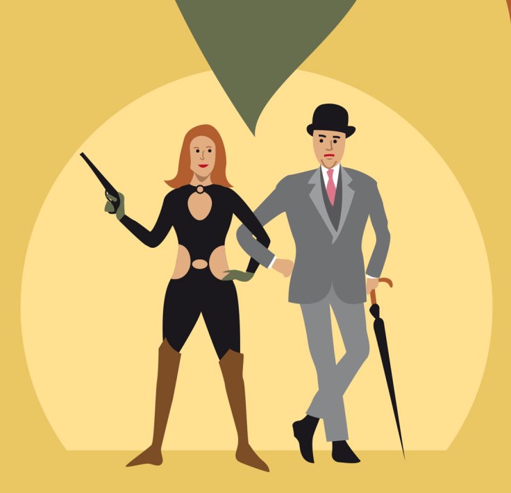 Diana Rigg est Emma Peel (vector illustration)