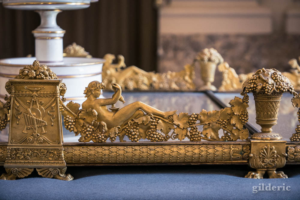 Palais royal de Naples : décoration de table