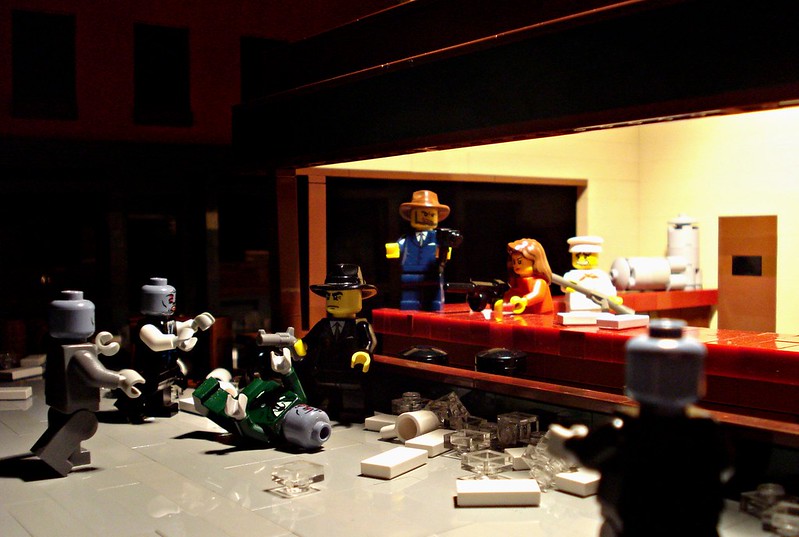 "Nighthawks of the Living Dead" par Alex Eylar, parodie de Hopper.