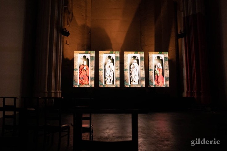 Visiter Gand : évocation de l'Agneau mystique pendant "Lights on Van Eyck"