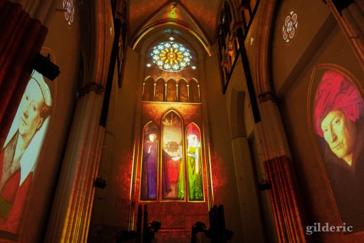 Lights on Van Eyck rend hommage aux peintures de Van Eyck