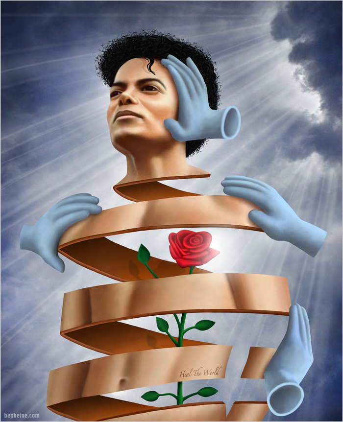 "Heal The World" - Hommage de Ben heine à Michael Jackson