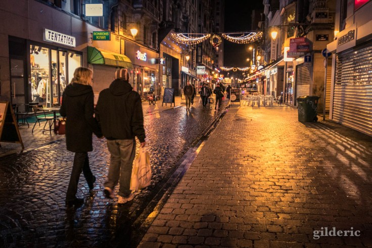 Photographier Noël : boulevard Pont d'Avroy à Liège