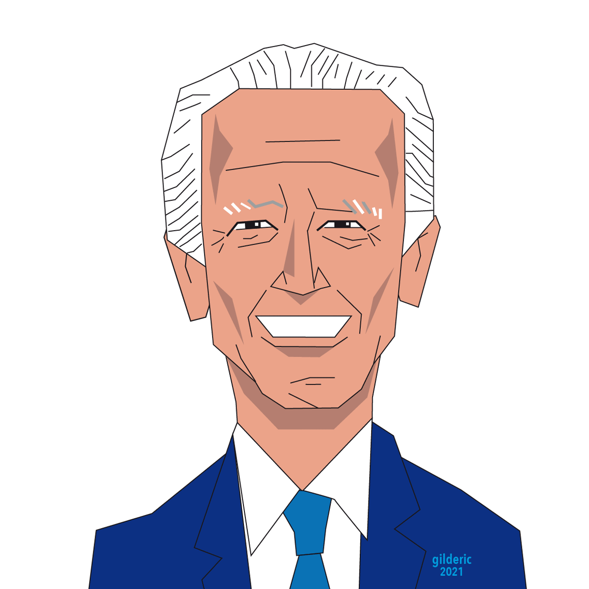 Joe Biden, portrait présidentiel avec Adobe Illustrator