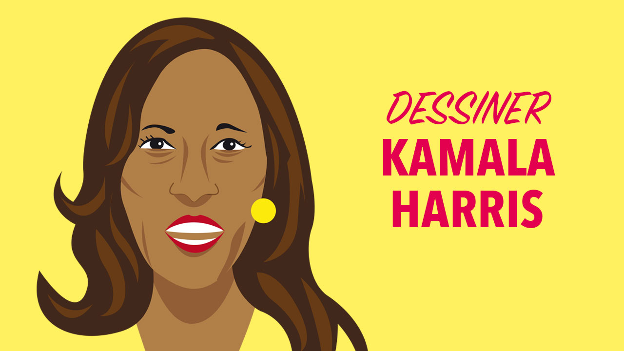 Comment dessiner Kamala Harris ?