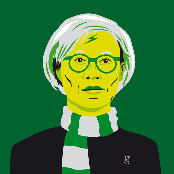 Mashup Andy Warhol x Harry Potter (vector illustration) - variante Serpentard