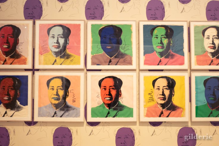 Série de portraits de Mao, par Andy Warhol (La Boverie, Liège)