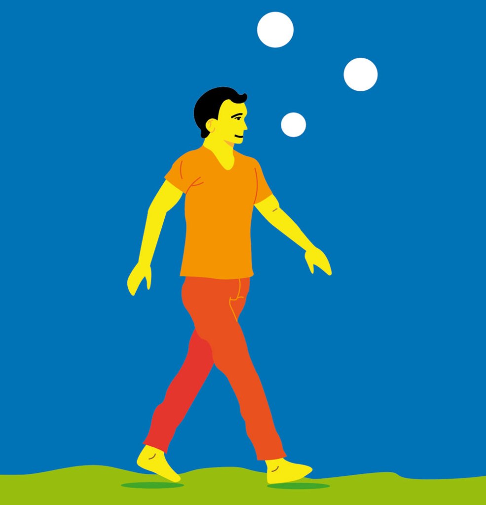 Détail du personnage - couverture du Périple dans un verre d'eau (illustration vectorielle)