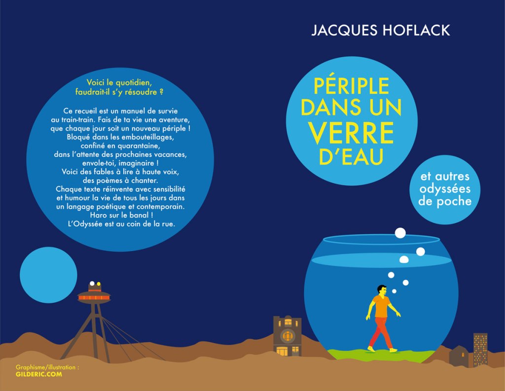 Périple dans un verre d'eau de Jacques Hoflack, illustration de couverture par Gilderic