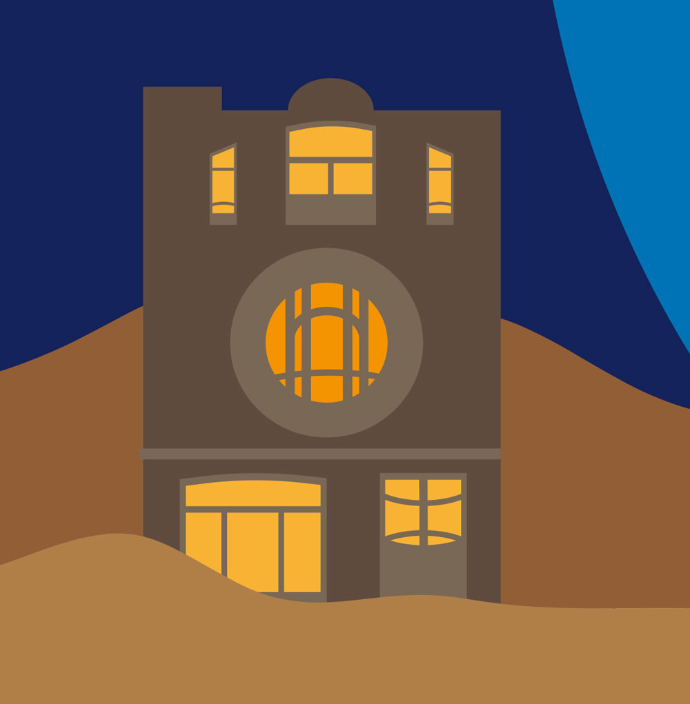 Maison de style Art Nouveau (détail de la couverture) -illustration vectorielle