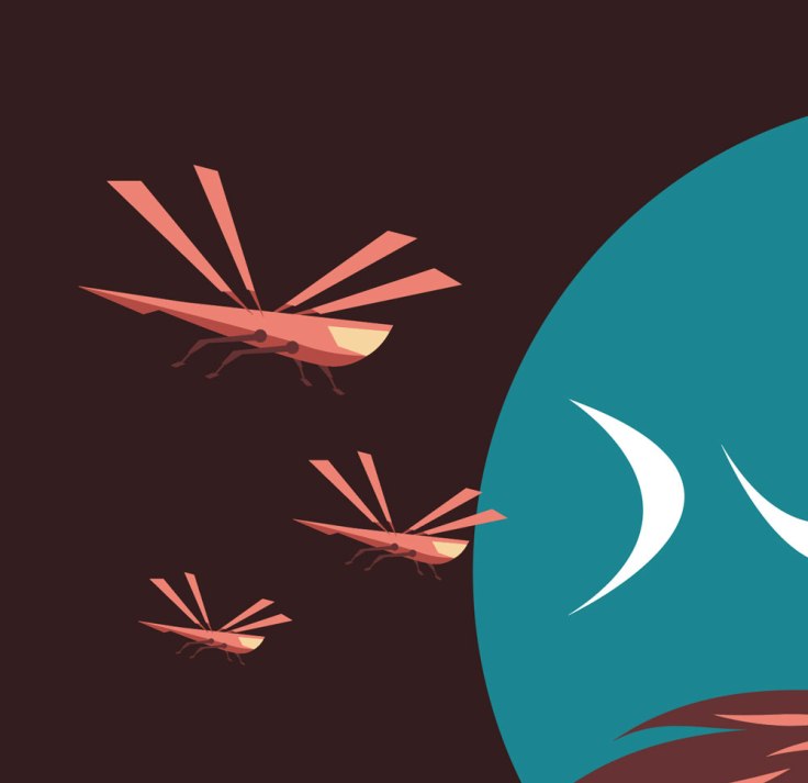 Ornithoptères de Dune - dessin vectoriel