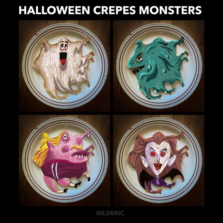 Halloween Crêpes Monsters (Let It Be pastiche/parodie)