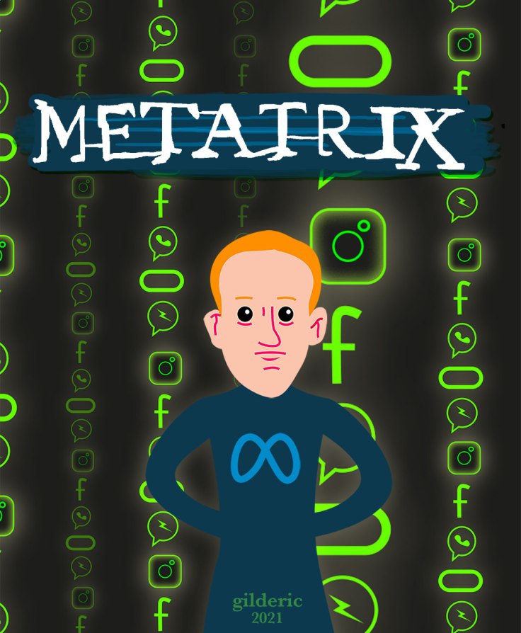 Metatrix : Meta vs Matrix Mashup (vector illustration)