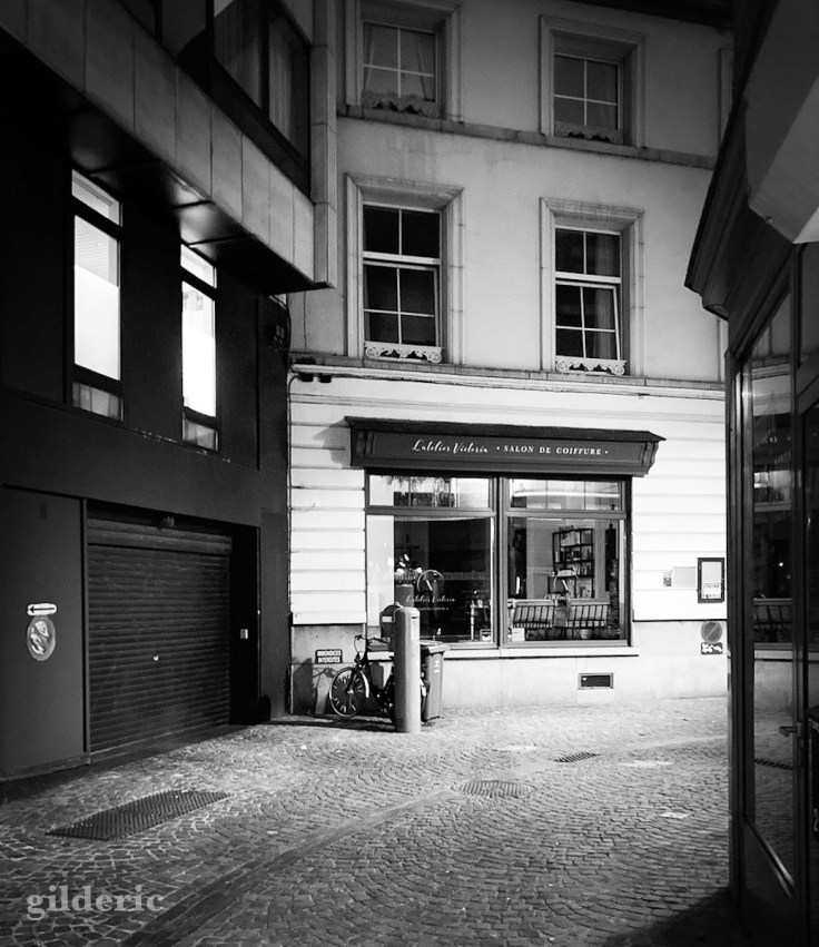 Rue Saint-Remy en automne (et en noir et blanc) à Liège