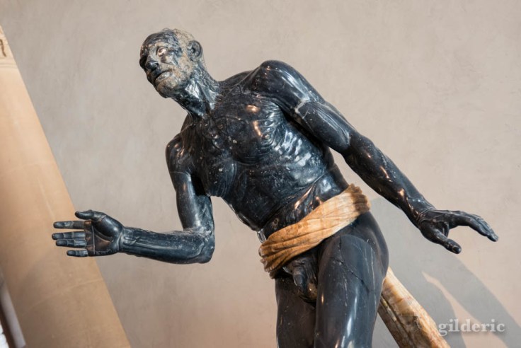 Sénèque mourant, marbre noir, musée du Louvre
