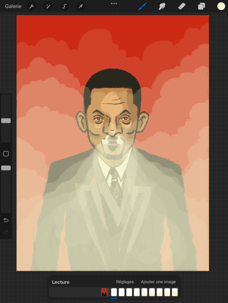 Will Smith aux Oscars - animation avec Procreate sur iPad