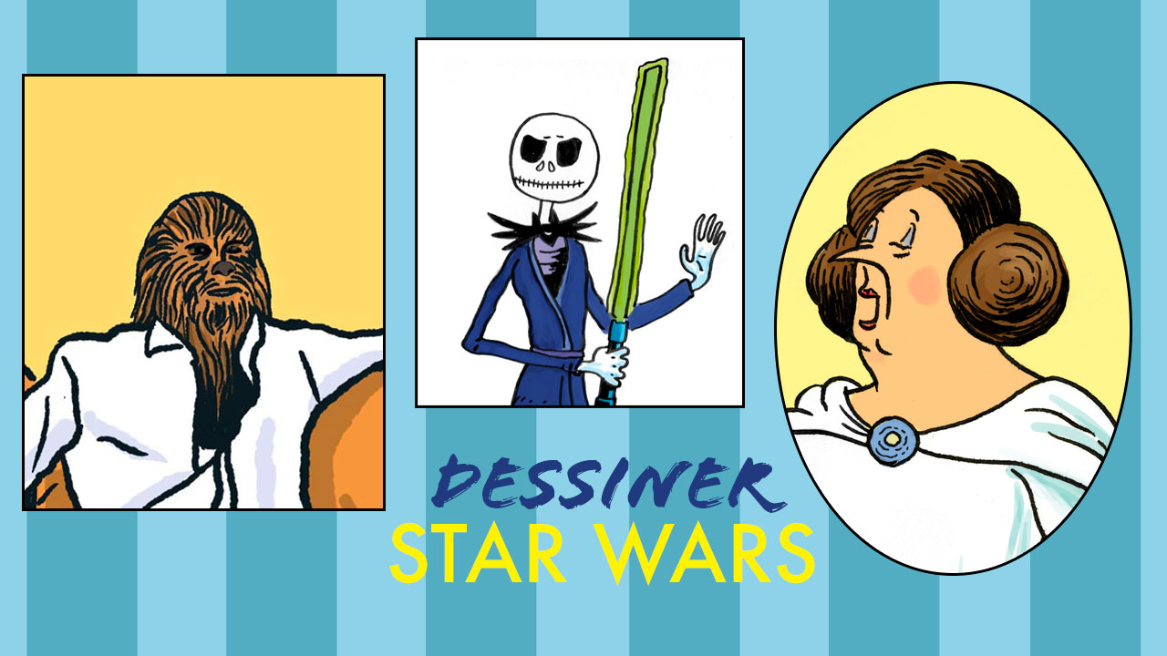 Dessiner Star Wars, parodies, mashup et inspiration