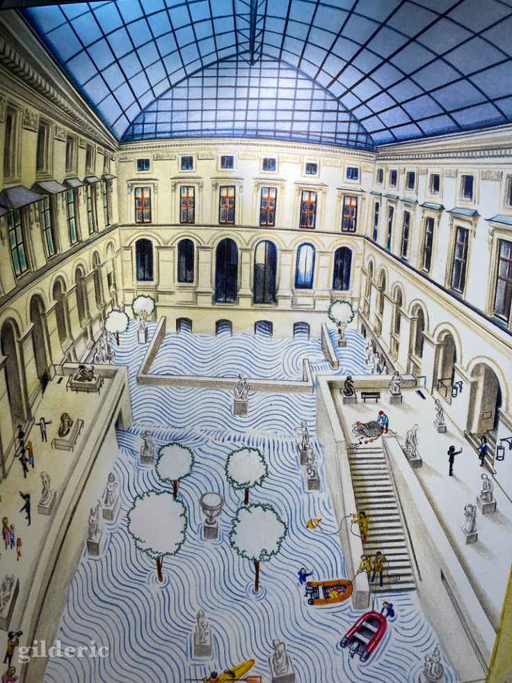 L'île du Louvre (Florent Chavouet), expo Bulles de Louvre à Bruxelles