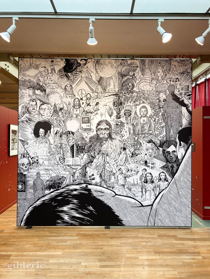 Le dessinateur chinois Li Chi Tak, expo Bulles de Louvre au Musée de la BD à Bruxelles