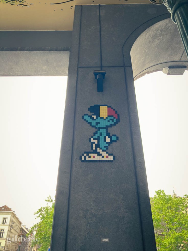 Street art Schtroumpf - Bruxelles