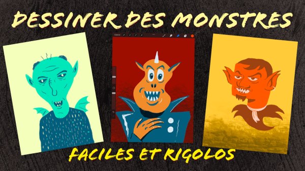 Dessiner des monstres rigoles facilement avec Procreate
