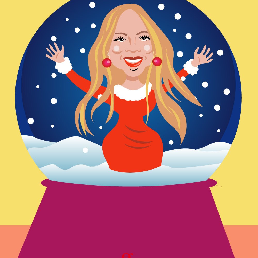 Mariah Carey - All I Want For Christmas Is You - illustration vectorielle