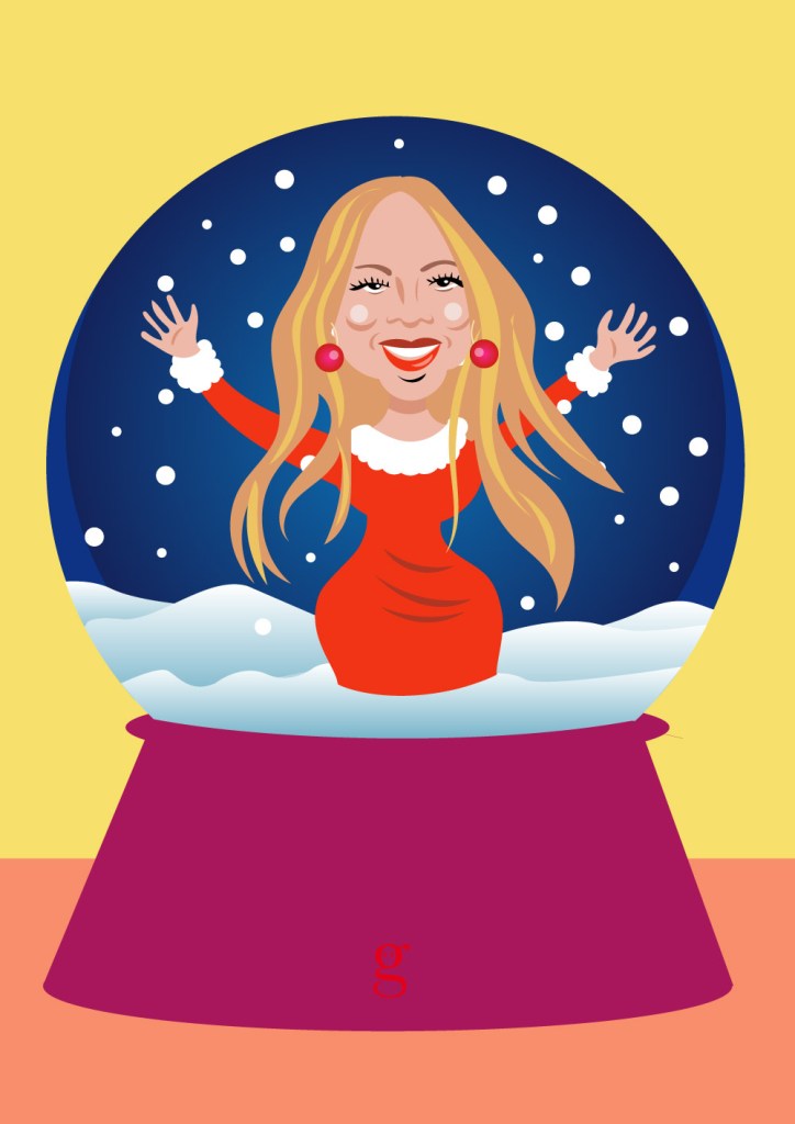 Mariah Carey - All I Want For Christmas Is You - illustration vectorielle