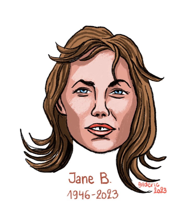 Jane B. (1946-2023) : dessin en hommage à Jane Birkin