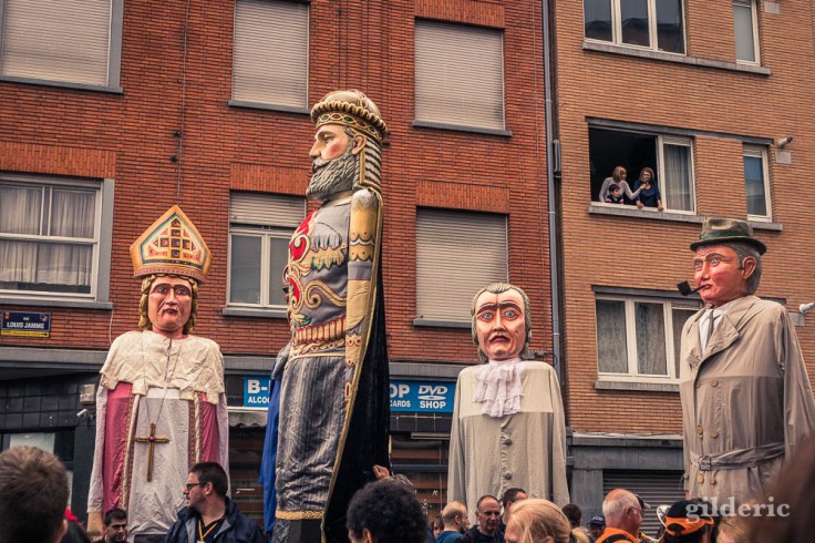 Géants de la province de Liège : Saint Lambert, Charlemagne, Grétry et Maigret