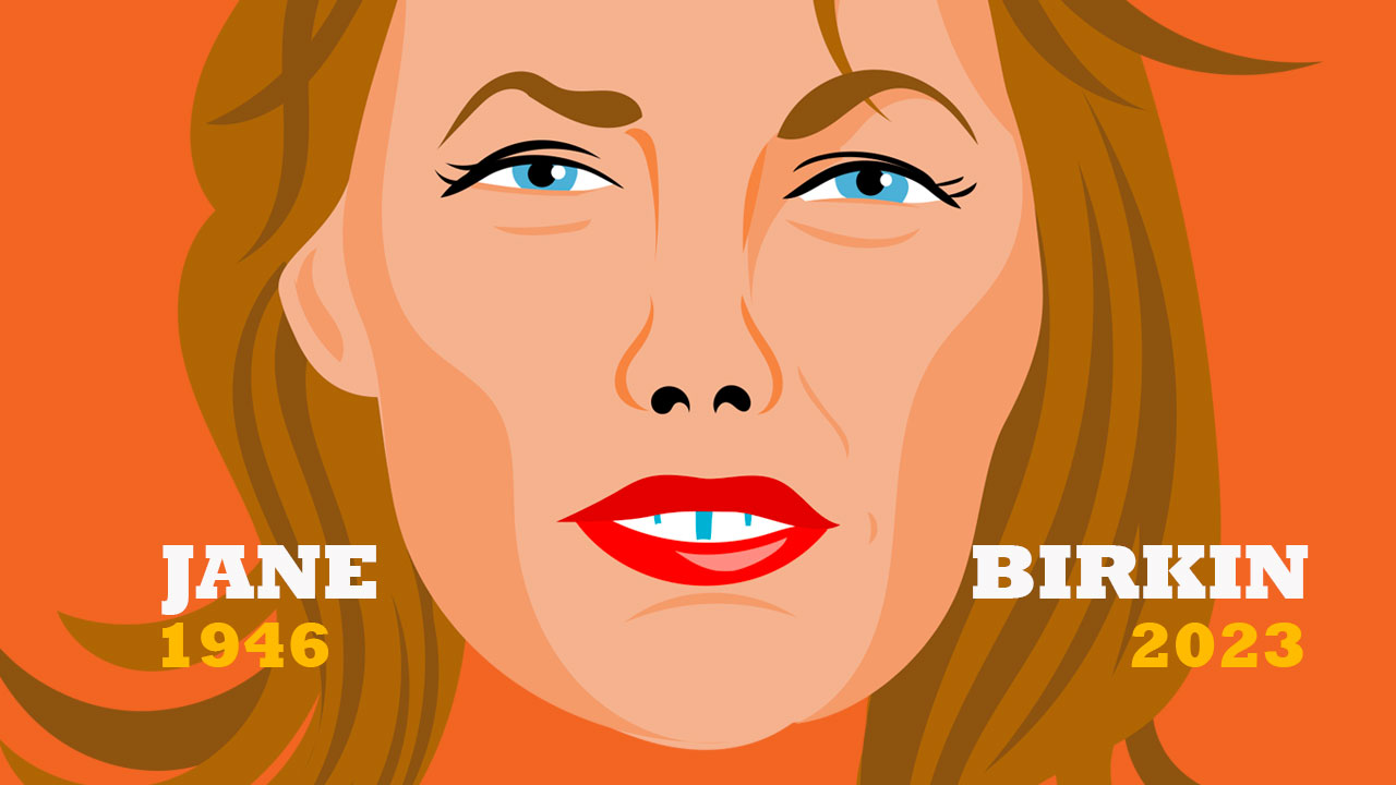 Jane B. (19446-2023) - dessin hommage àJane Birkin