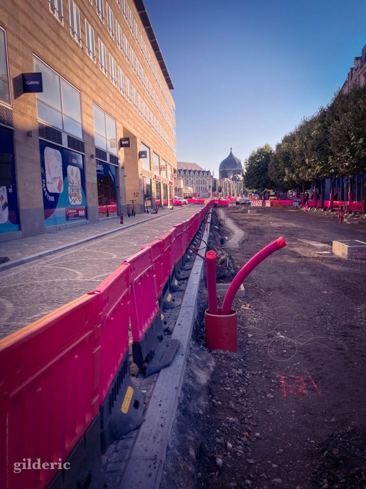 Les travaux du tram à Liège... vus par Barbie