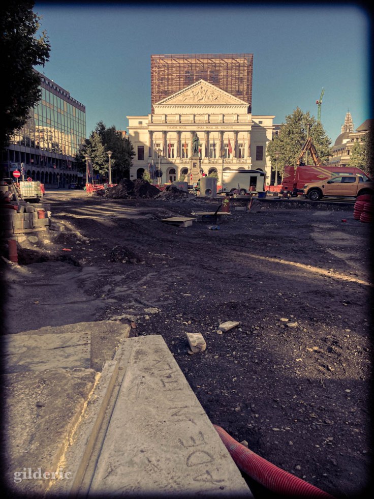 Liège en travaux... (traitement vintage)