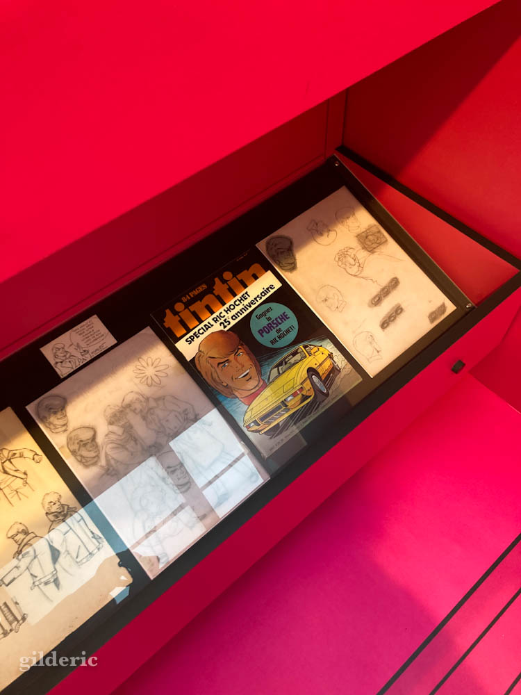 Ric Hochet, une des stars de l'expo "Le Lombard : une affaire de famille" au Musée de la BD à Bruxelles