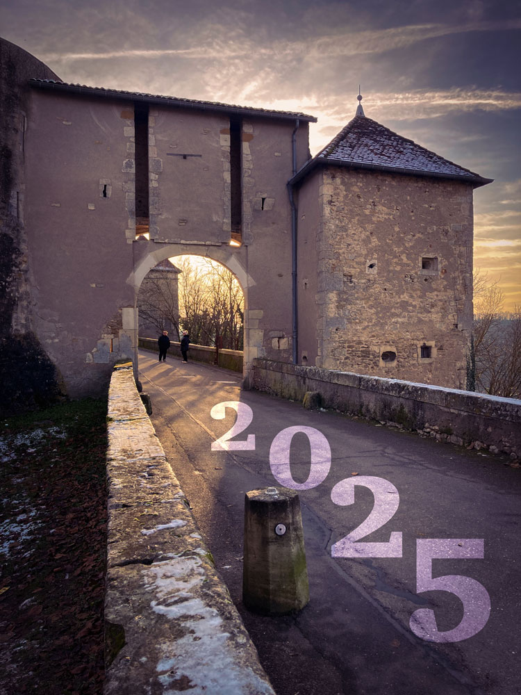 La Porte Haute de Liverdun, village médiéval près de Nancy (carte de voeux 2025)
