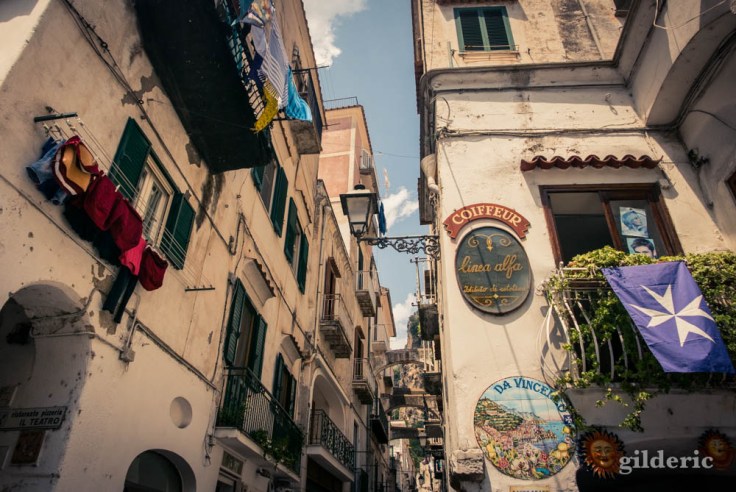 Entrée dans la via Capuano, à Amalfi.