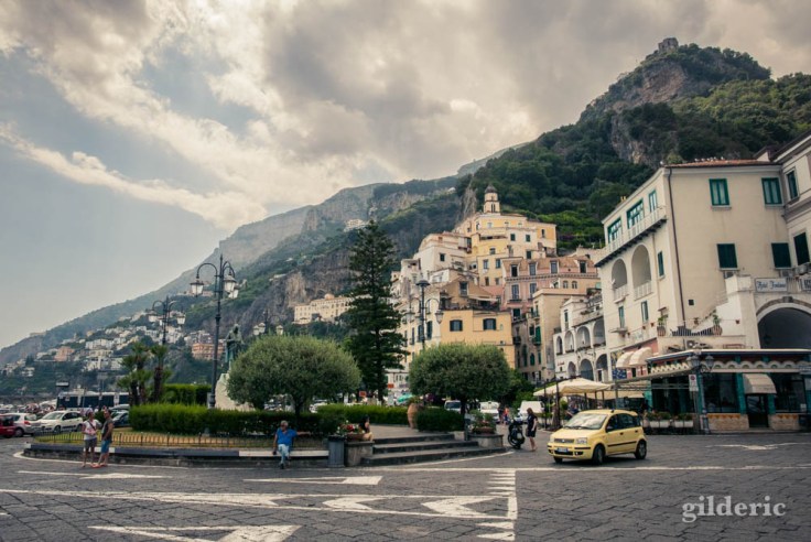 Découverte d'Amalfi, en descendant du car