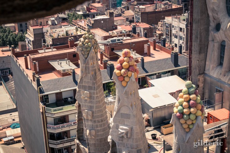 Certains détails de l'architecture de la Sagrada Familia sont très surprenants.