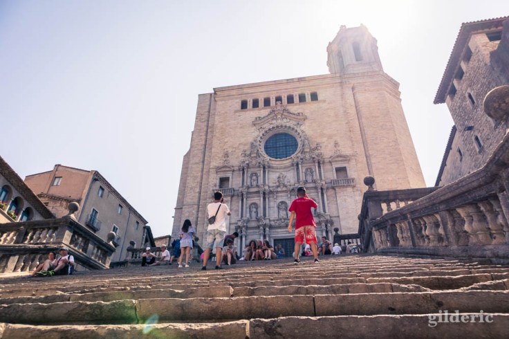 La cathédrale de Gérone, en Catalogne 
