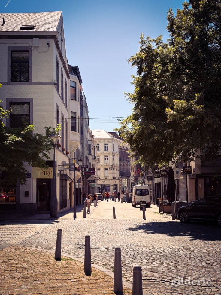 Liège sous le dôme de chaleur (heure de midi)